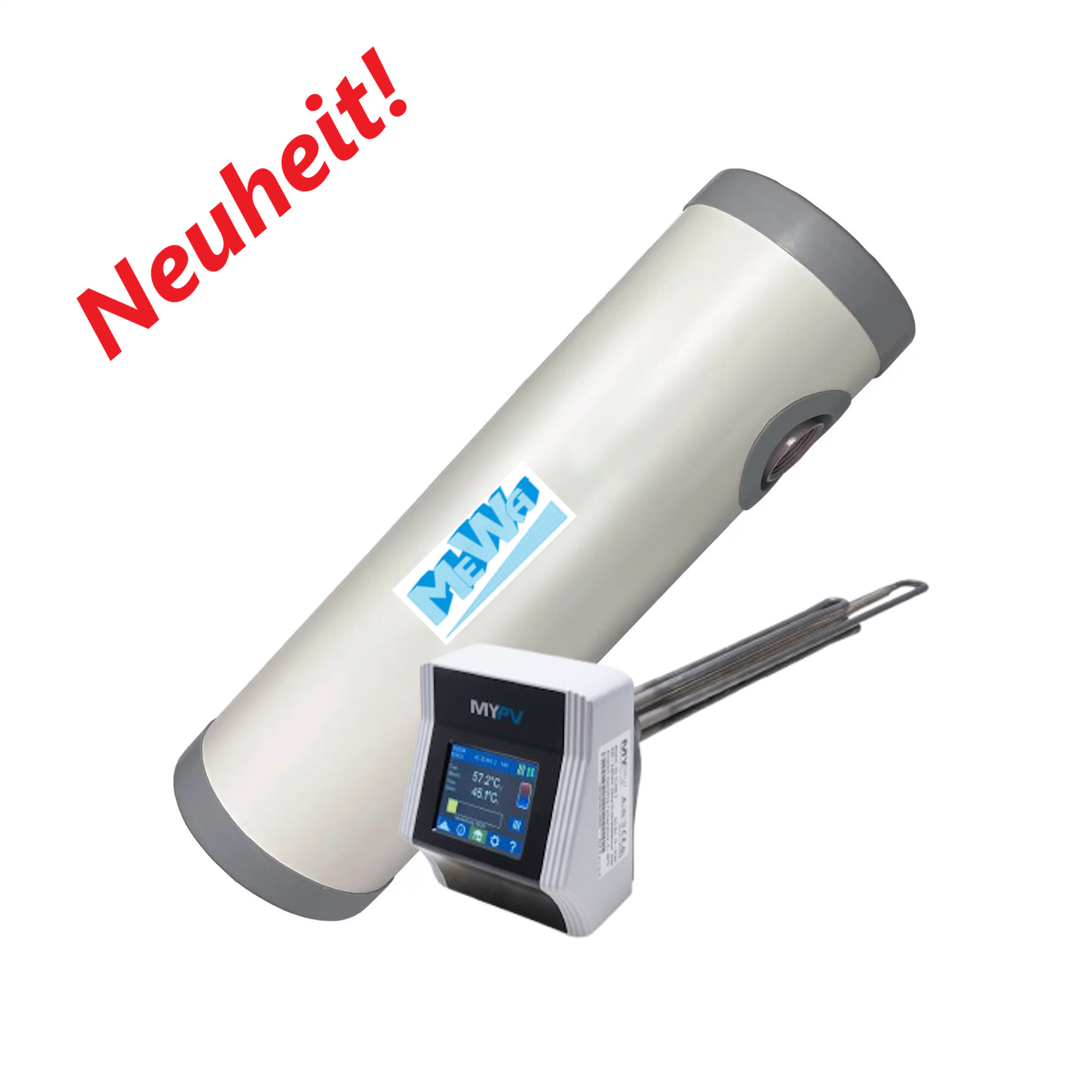 Smart PV Heizsystem Set – Heizpatrone mit Durchlauferhitzer-Modul 